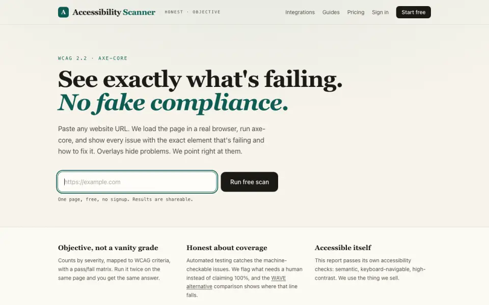 AccessibilityScanner.app's own site
