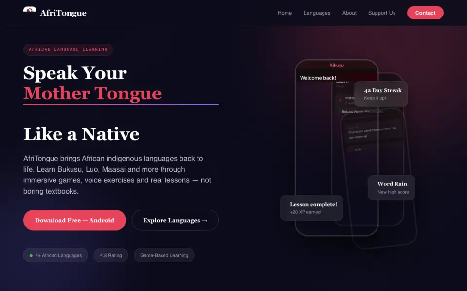 AfriTongue's own site
