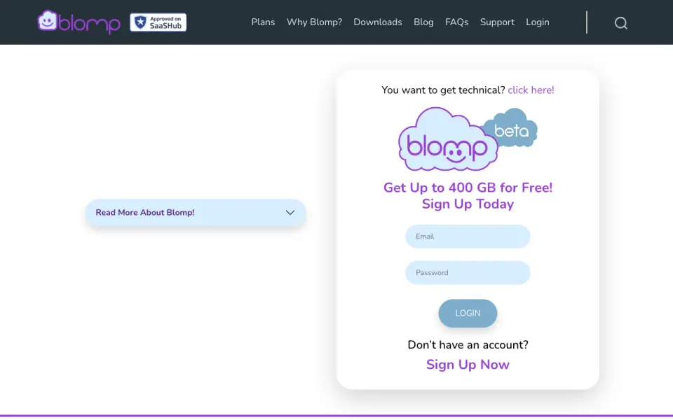 Blomp's own site