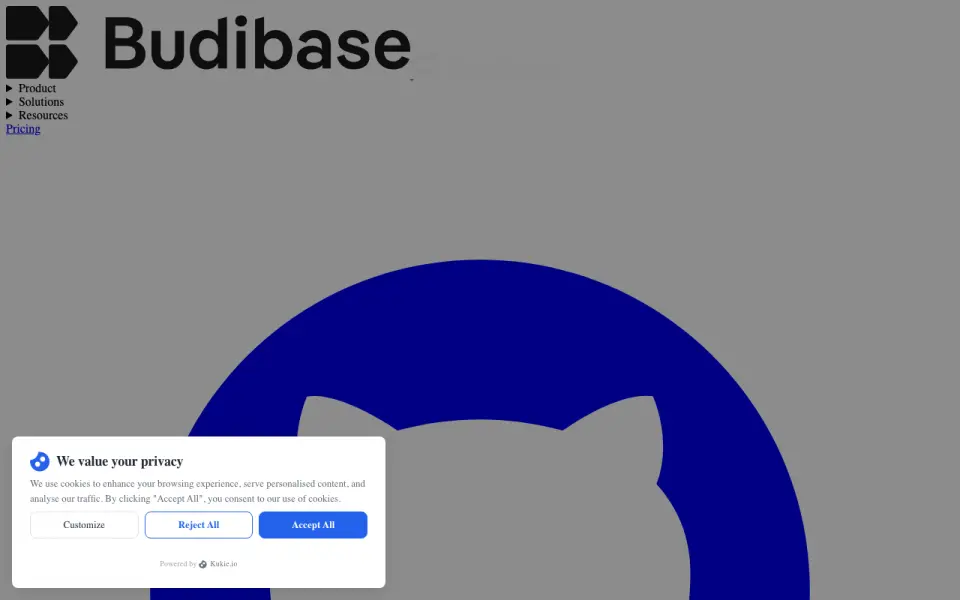 Budibase's own site
