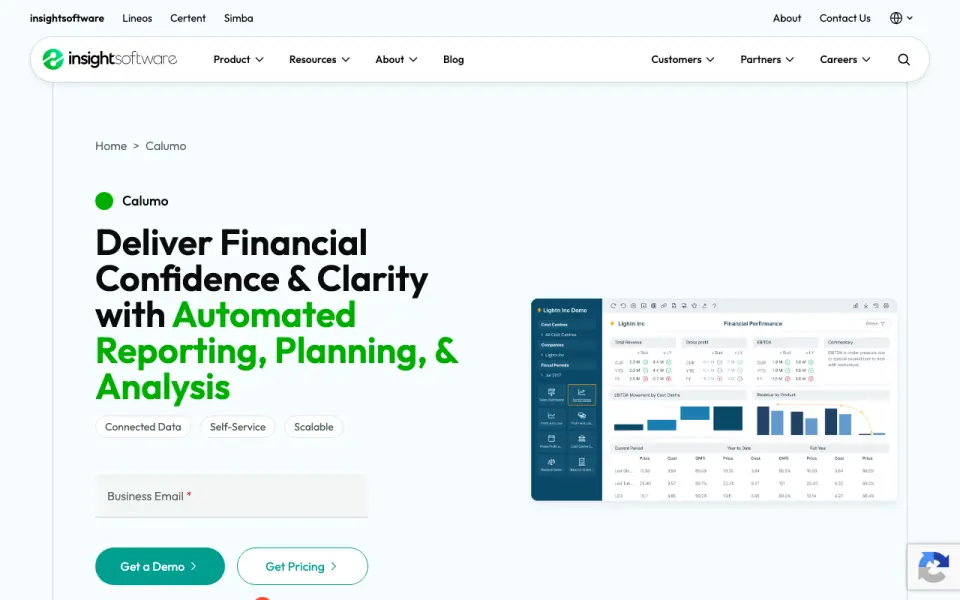Calumo's own site