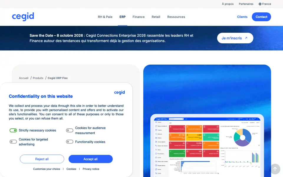 Cegid XRP Flex's own site