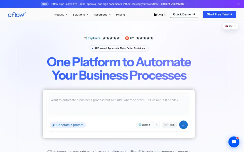 Cflow's own site