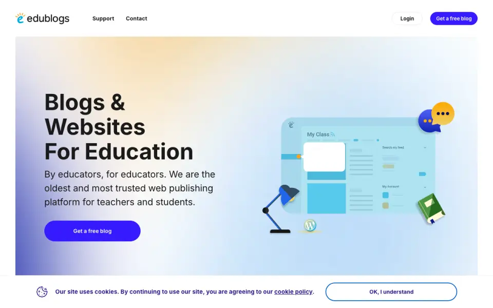 Edublogs's own site