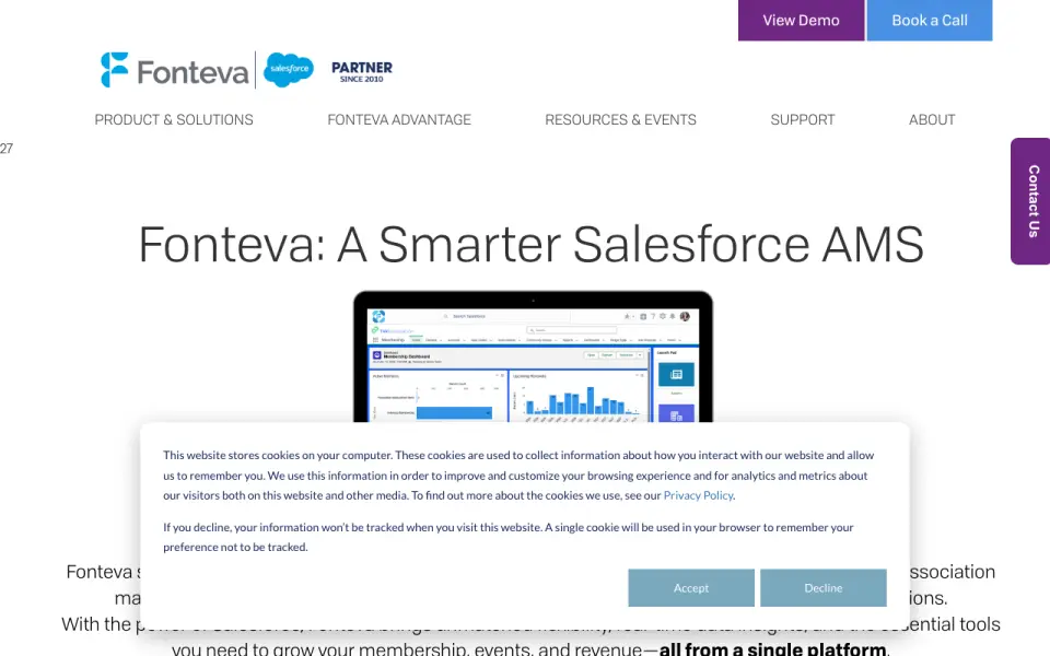 Fonteva's own site