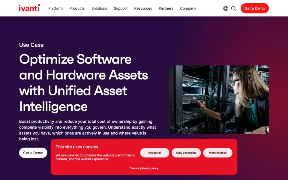 Ivanti Neurons for Zero Trust Access's own site