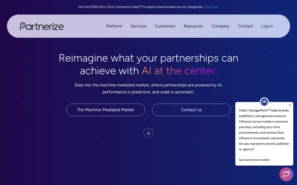 Partnerize's own site