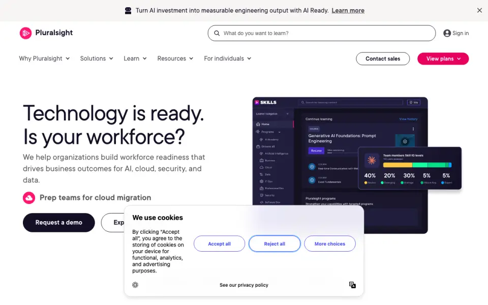 Pluralsight's own site