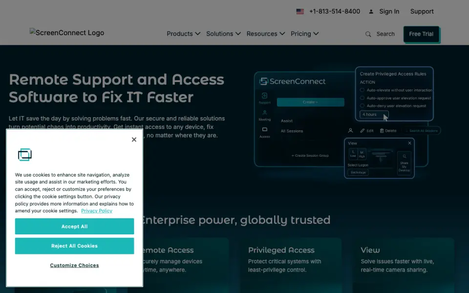 ConnectWise ScreenConnect's own site