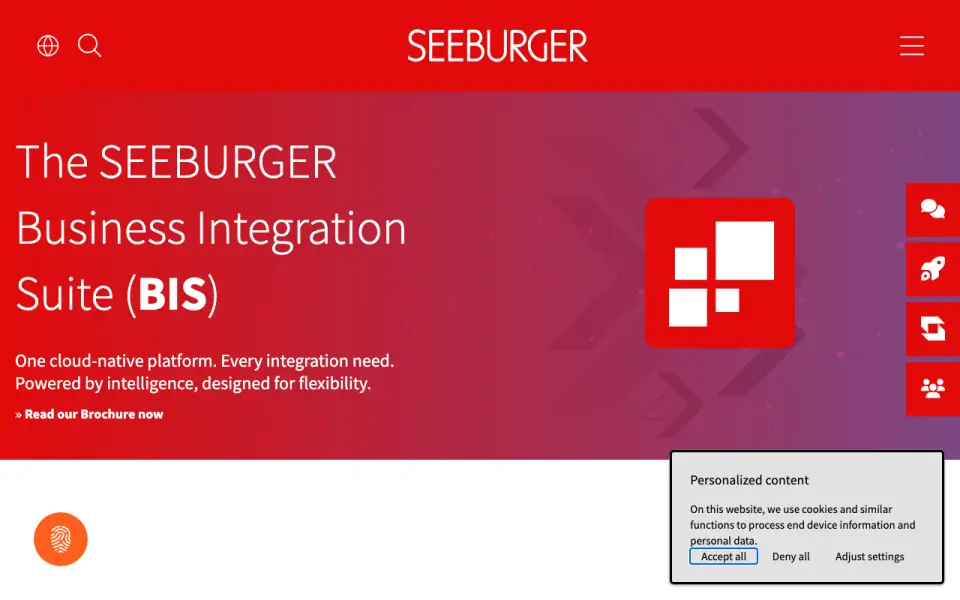 SEEBURGER BIS Platform's own site
