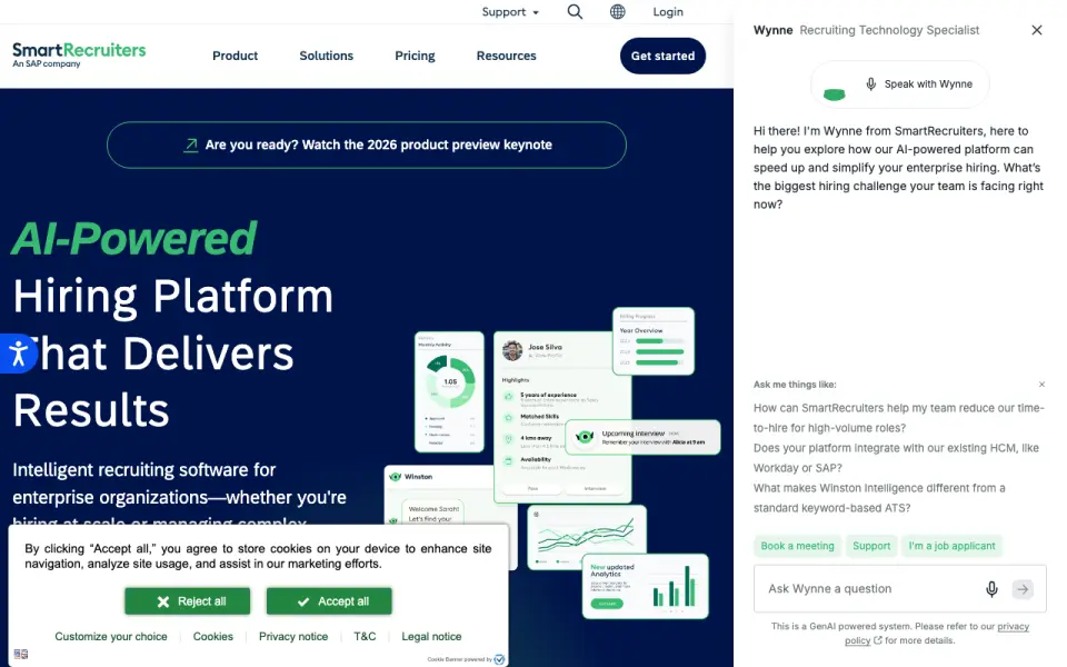 SmartRecruiters's own site