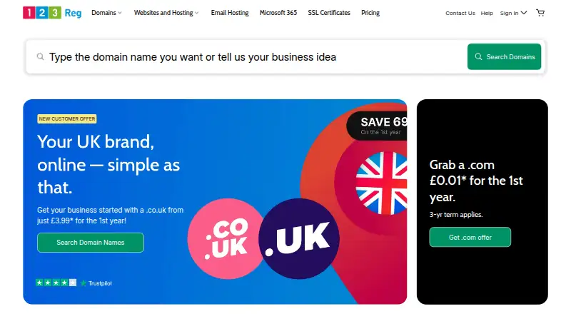123 Reg's own site