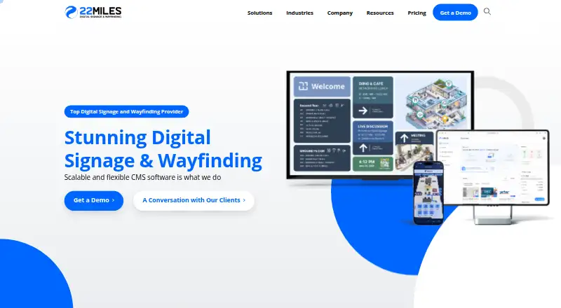 The 22Miles homepage