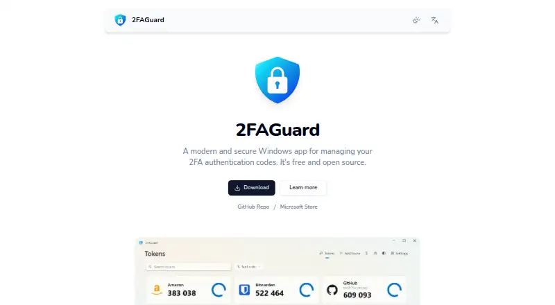 2FAGuard's own site