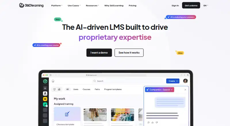 360Learning's own site
