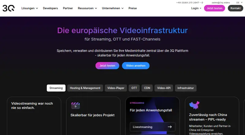 3Q Video Platform's own site