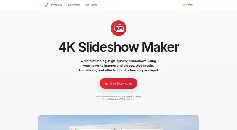 4K Slideshow Maker's own site