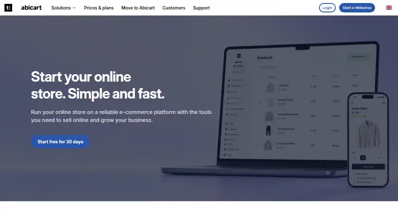 Abicart's own site