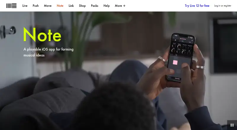 Ableton Note's own site