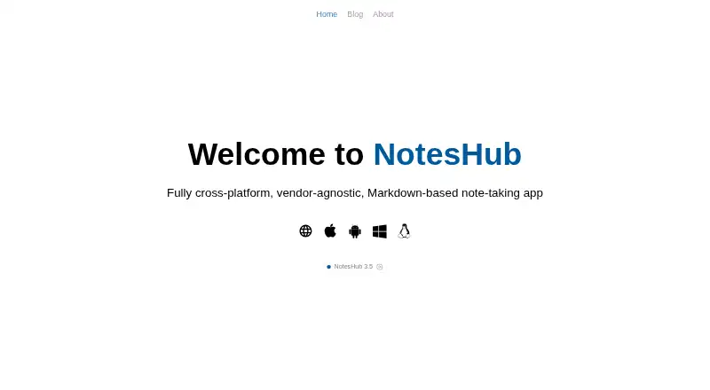 NotesHub's own site