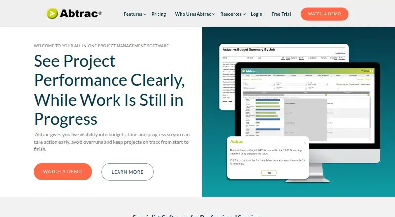 Abtrac's own site