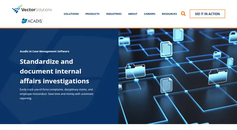 Acadis IA Case Management's own site