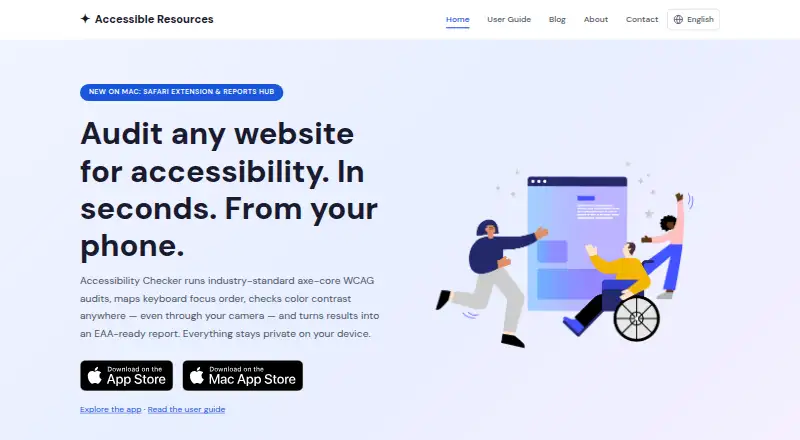 Accessibility Checker's own site