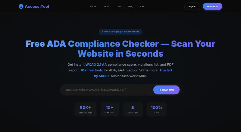 AccessiTool's own site