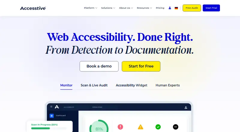 Accesstive's own site
