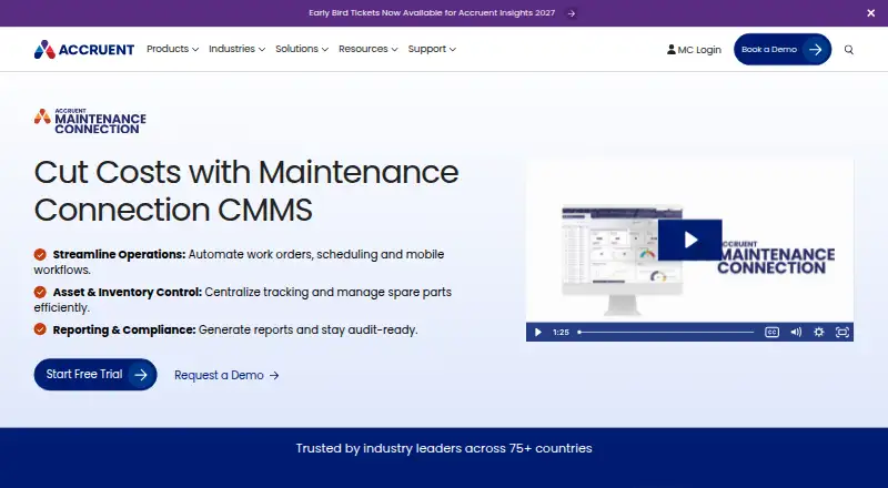 Maintenance Connection's own site