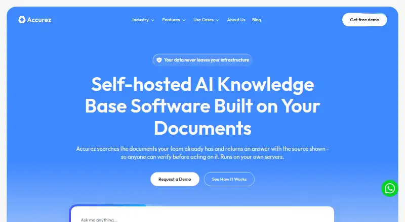 Accurez's own site