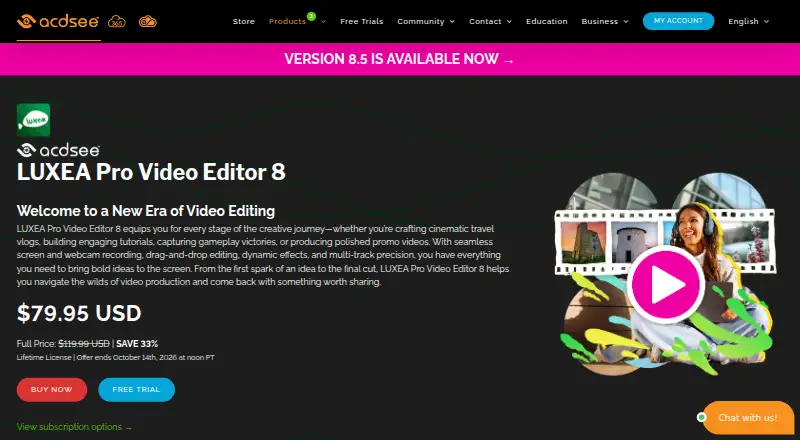 ACDSee Gemstone Photo Editor's own site