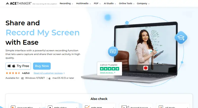 AceThinker Aqua Demo's own site