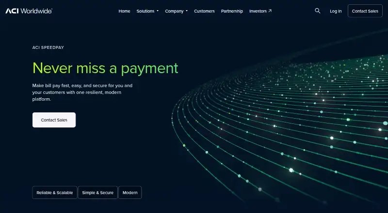 ACI Speedpay's own site