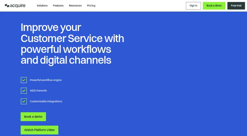 Acquire's own site