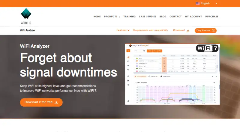 Acrylic Wi-Fi Analyzer's own site