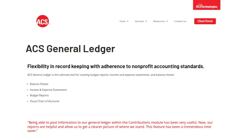 ACS General Ledger's own site