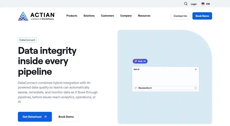 Actian DataConnect's own site