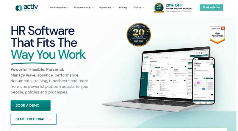 Activ People HR's own site