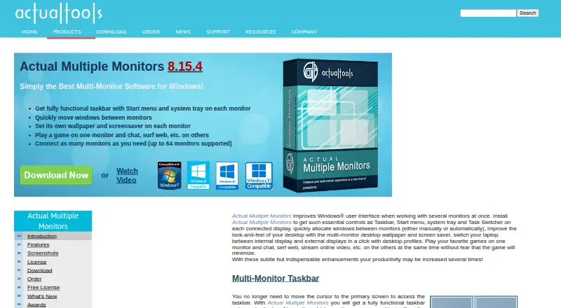 Actual Multiple Monitors's own site