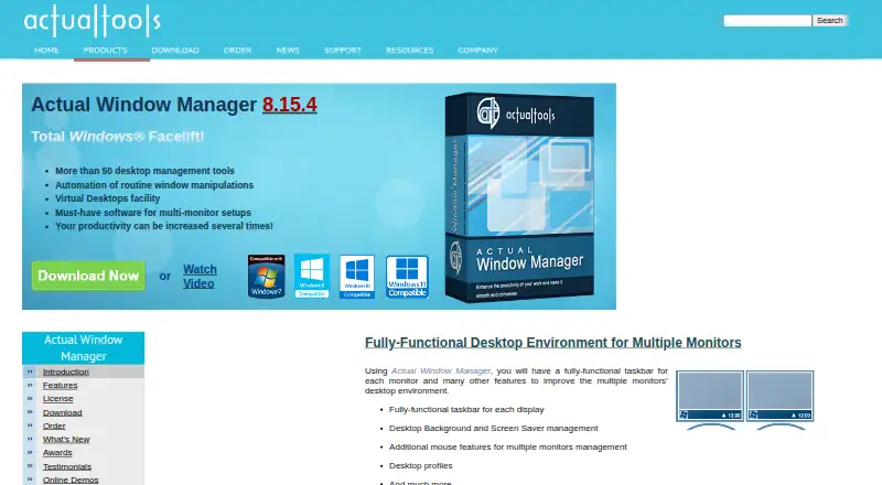 Actual Window Manager's own site