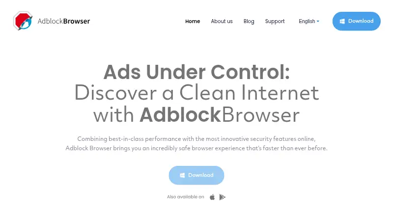 Adblock Browser's own site