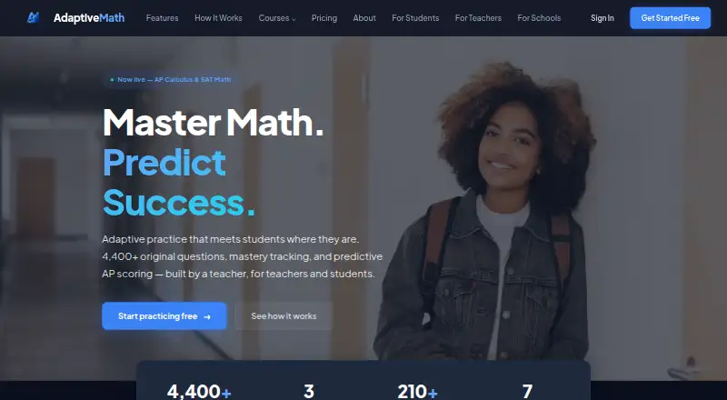AdaptiveMath's own site
