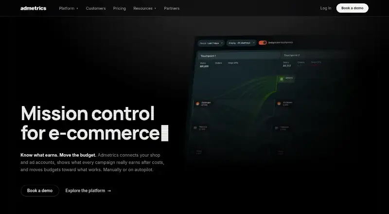 Admetrics's own site