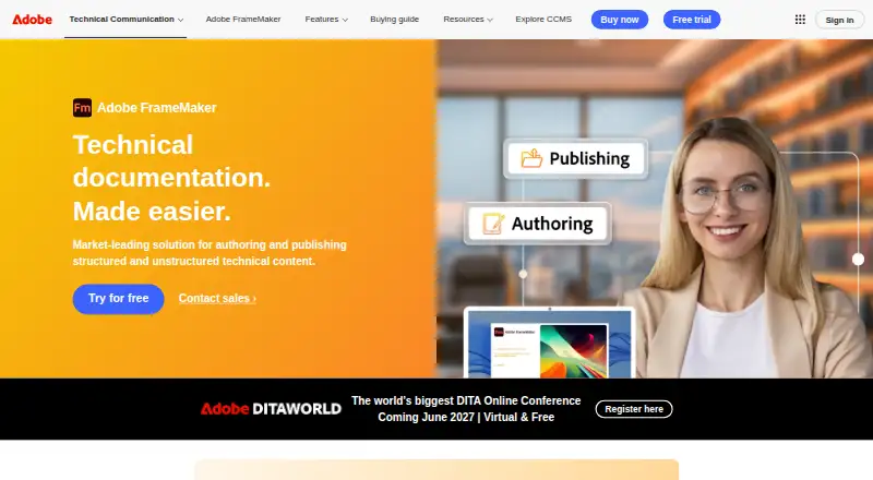 Adobe FrameMaker's own site