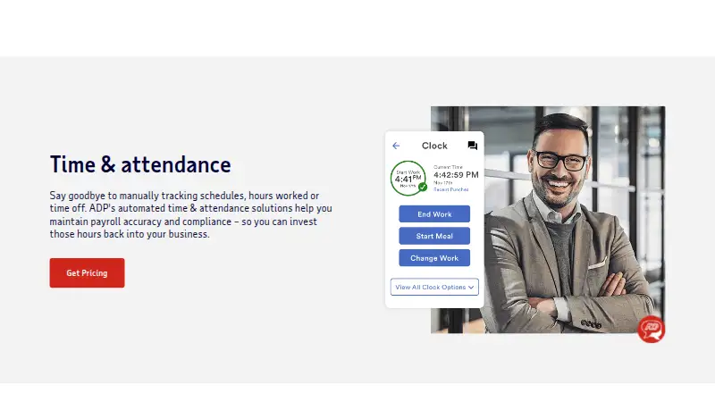 ADP Time and Attendance's own site