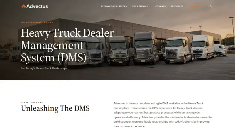 Advectus Heavy Truck DMS's own site