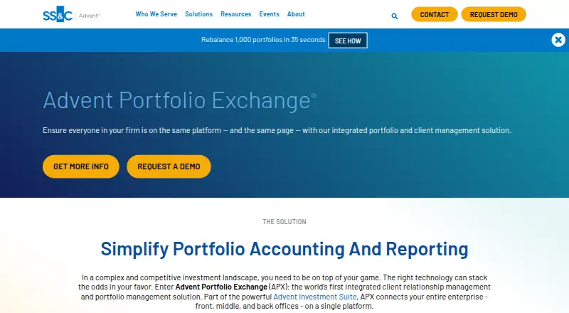 Advent APX's own site