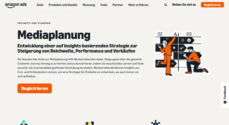 Amazon Ads Media Planning Suite's own site