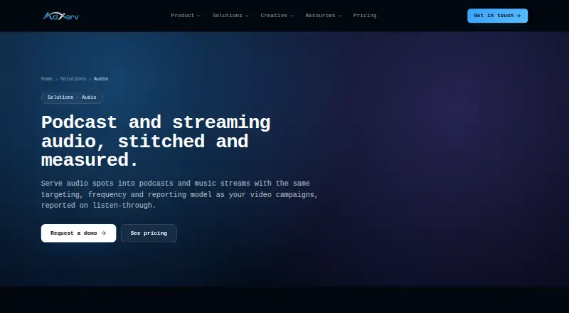 Adxerv Audio's own site